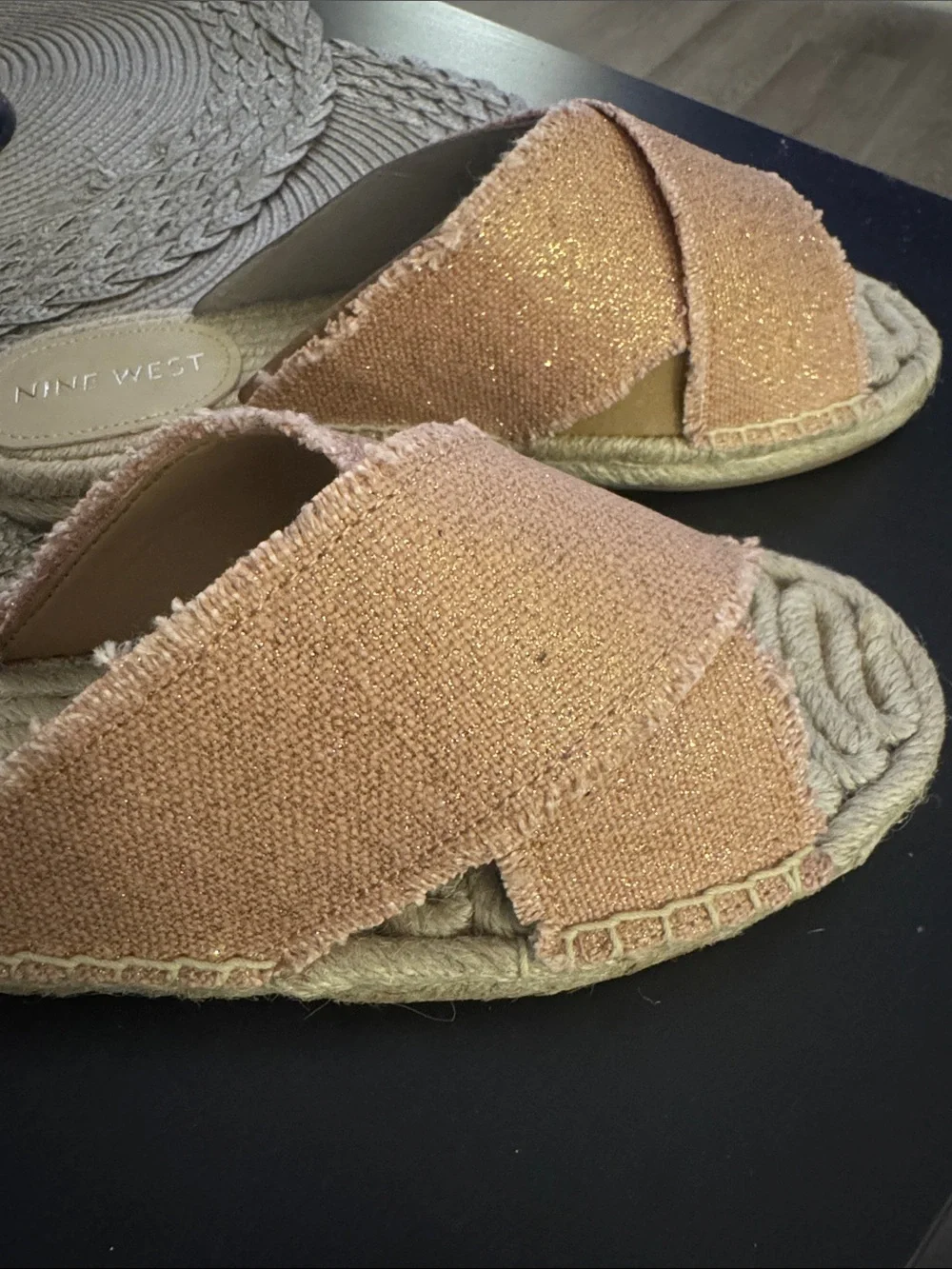 🔥 NINE WEST 🔥 Hamden Flat Casual Sandals❣️BRAND NEW 🔥 Light Pink Sz 8